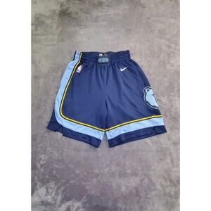 NIKE Memphis GRIZZLIES Sz S-30 Icon Swingman Basketball Shorts Blue AH3874 C24